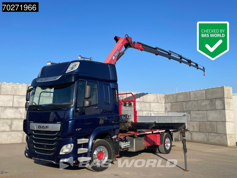 DAF CF 530 4X2 HMF 1820-RC Kran Crane Retarder Space cab Euro 6 - Bortu kravas automašīna/ Platforma, Kravas auto ar manipulatoru: foto 1 DAF CF 530 4X2 HMF 1820-RC Kran Crane Retarder Space cab Euro 6 - Bortu kravas automašīna/ Platforma, Kravas auto ar manipulatoru: foto 1