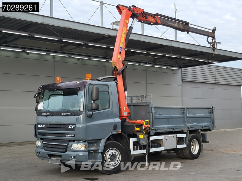DAF CF75.250 FA75 4X2 Palfinger PK11000 Crane 8m3 tipper Manual Euro 4 - Kravas automašīna pašizgāzējs, Kravas auto ar manipulatoru: foto 1 DAF CF75.250 FA75 4X2 Palfinger PK11000 Crane 8m3 tipper Manual Euro 4 - Kravas automašīna pašizgāzējs, Kravas auto ar manipulatoru: foto 1