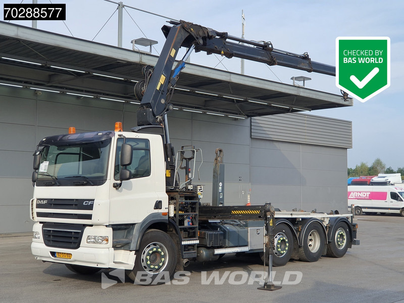 DAF CF85.360 8X2 NL-Truck HIAB 211 E-3 Hipro Crane + Hooklift Lift+steering Axle Automatic Euro 5 - Pacēlājs ar āķi, Kravas auto ar manipulatoru: foto 1 DAF CF85.360 8X2 NL-Truck HIAB 211 E-3 Hipro Crane + Hooklift Lift+steering Axle Automatic Euro 5 - Pacēlājs ar āķi, Kravas auto ar manipulatoru: foto 1