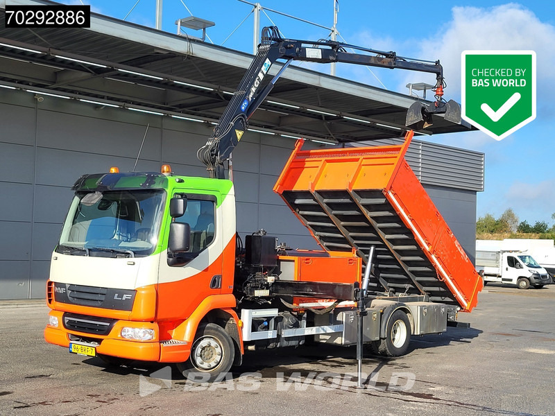 DAF LF45.210 LF 4X2 MKG HLK 66 Crane Manual Euro 5 - Kravas automašīna pašizgāzējs, Kravas auto ar manipulatoru: foto 1 DAF LF45.210 LF 4X2 MKG HLK 66 Crane Manual Euro 5 - Kravas automašīna pašizgāzējs, Kravas auto ar manipulatoru: foto 1