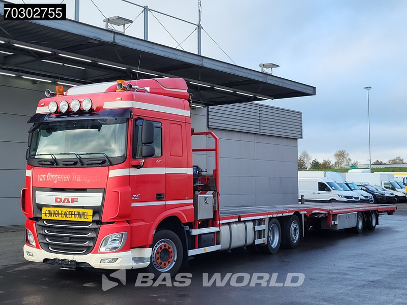 DAF XF 440 XF 6X2 NL-Truck Transporter APK HMF 900-K2 crane Winch Lift-Lenkachse Euro 6 - Bortu kravas automašīna/ Platforma, Kravas auto ar manipulatoru: foto 5 DAF XF 440 XF 6X2 NL-Truck Transporter APK HMF 900-K2 crane Winch Lift-Lenkachse Euro 6 - Bortu kravas automašīna/ Platforma, Kravas auto ar manipulatoru: foto 5