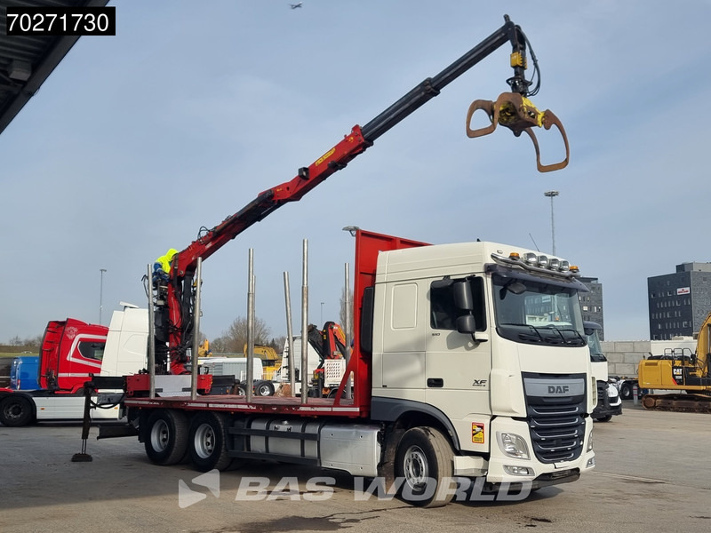DAF XF 510 6X4 Jonsered Z-Crane SC ACC Retarder Euro 6 - Kokvedējs, Kravas auto ar manipulatoru: foto 3 DAF XF 510 6X4 Jonsered Z-Crane SC ACC Retarder Euro 6 - Kokvedējs, Kravas auto ar manipulatoru: foto 3