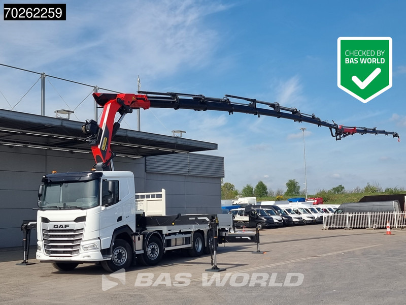 DAF XF 530 8X2 NEW Palfinger PK580 TEC Kran Crane Retarder Lift+Lenkasche - Bortu kravas automašīna/ Platforma, Kravas auto ar manipulatoru: foto 1 DAF XF 530 8X2 NEW Palfinger PK580 TEC Kran Crane Retarder Lift+Lenkasche - Bortu kravas automašīna/ Platforma, Kravas auto ar manipulatoru: foto 1