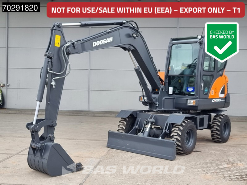Doosan DX60W A/C - NEW UNUSED - Riteņu ekskavators: foto 1 Doosan DX60W A/C - NEW UNUSED - Riteņu ekskavators: foto 1