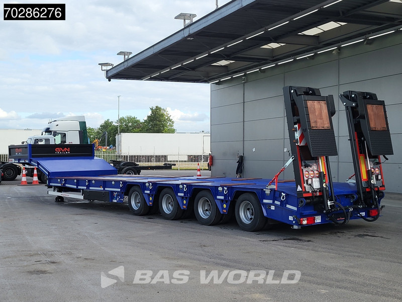 GVN Trailer 4 axles NEW Lift+Lenkachse Hydraulic Ramps - Puspiekabe zema profila platforma: foto 2 GVN Trailer 4 axles NEW Lift+Lenkachse Hydraulic Ramps - Puspiekabe zema profila platforma: foto 2