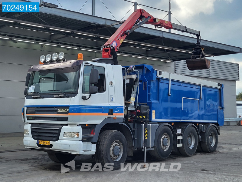 Ginaf X4243TS 8X4 NL-Truck HMF1643-Z Crane 17m3 Ruizeveld Tipper Big-Axle Lift+Lenkachse - Kravas automašīna pašizgāzējs, Kravas auto ar manipulatoru: foto 2 Ginaf X4243TS 8X4 NL-Truck HMF1643-Z Crane 17m3 Ruizeveld Tipper Big-Axle Lift+Lenkachse - Kravas automašīna pašizgāzējs, Kravas auto ar manipulatoru: foto 2