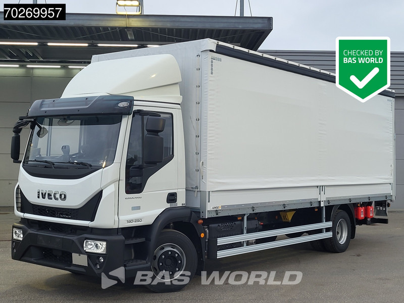 Iveco Eurocargo 140E250 4X2 NEW 14tonner ACC Ladebordwand Automatic Euro 6 - Kravas automašīna ar tentu: foto 1 Iveco Eurocargo 140E250 4X2 NEW 14tonner ACC Ladebordwand Automatic Euro 6 - Kravas automašīna ar tentu: foto 1