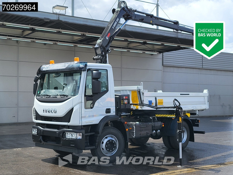 Iveco Eurocargo 160E280 4X2 NEW! Hiab XHIDUO092E-3 Kran Crane 6m3 3-way Tipper ACC - Kravas automašīna pašizgāzējs, Kravas auto ar manipulatoru: foto 1 Iveco Eurocargo 160E280 4X2 NEW! Hiab XHIDUO092E-3 Kran Crane 6m3 3-way Tipper ACC - Kravas automašīna pašizgāzējs, Kravas auto ar manipulatoru: foto 1