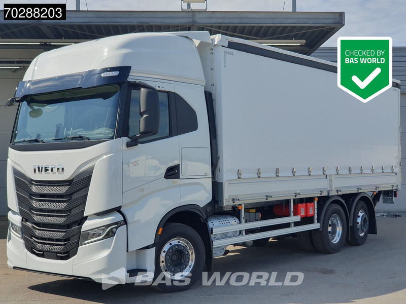 Iveco S-Way 490 6X2 NEW! Lift+Steering Axle 2tons Dhollandia Ladebordwand Retarder ACC LED - Kravas automašīna ar tentu: foto 1 Iveco S-Way 490 6X2 NEW! Lift+Steering Axle 2tons Dhollandia Ladebordwand Retarder ACC LED - Kravas automašīna ar tentu: foto 1