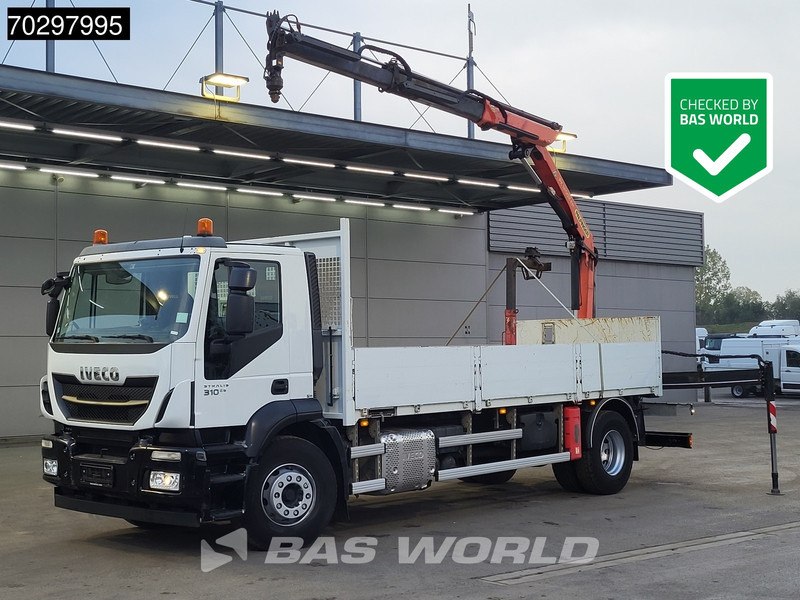 Iveco Stralis 310 Stralis 4X2 Palfinger PK12002 Crane Kran rotator Steelsuspension Automatic Euro 6 - Bortu kravas automašīna/ Platforma, Kravas auto ar manipulatoru: foto 1 Iveco Stralis 310 Stralis 4X2 Palfinger PK12002 Crane Kran rotator Steelsuspension Automatic Euro 6 - Bortu kravas automašīna/ Platforma, Kravas auto ar manipulatoru: foto 1