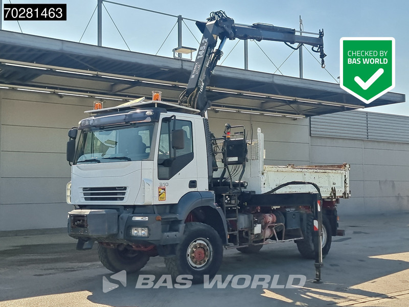 Iveco Trakker 310 4X4 Atlas 145.2-A2 Kran Crane 4x4 Big axle 6m3 3 sided tipper Euro 4 - Kravas automašīna pašizgāzējs, Kravas auto ar manipulatoru: foto 1 Iveco Trakker 310 4X4 Atlas 145.2-A2 Kran Crane 4x4 Big axle 6m3 3 sided tipper Euro 4 - Kravas automašīna pašizgāzējs, Kravas auto ar manipulatoru: foto 1