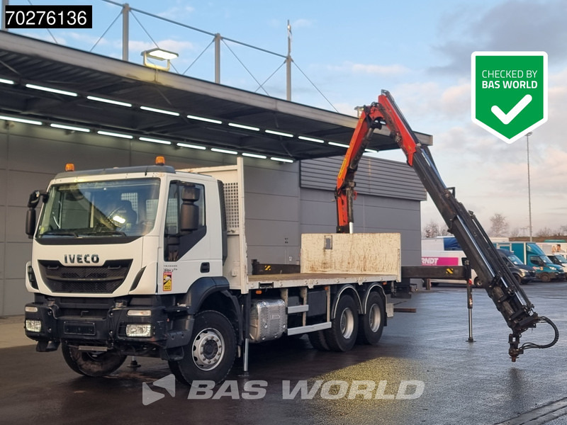Iveco Trakker 360 6X4 Palfinger PK 18502 SH D Kran Crane Big axle Euro 6 - Bortu kravas automašīna/ Platforma, Kravas auto ar manipulatoru: foto 1 Iveco Trakker 360 6X4 Palfinger PK 18502 SH D Kran Crane Big axle Euro 6 - Bortu kravas automašīna/ Platforma, Kravas auto ar manipulatoru: foto 1