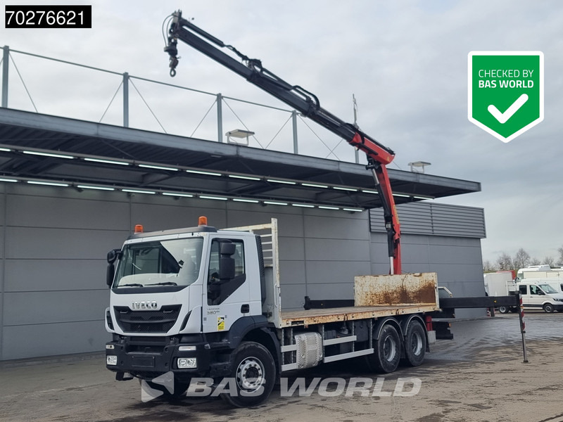 Iveco Trakker 360 6X4 Palfinger PK17.001 SLD Remote Steelsuspension Big-Axle - Bortu kravas automašīna/ Platforma, Kravas auto ar manipulatoru: foto 1 Iveco Trakker 360 6X4 Palfinger PK17.001 SLD Remote Steelsuspension Big-Axle - Bortu kravas automašīna/ Platforma, Kravas auto ar manipulatoru: foto 1
