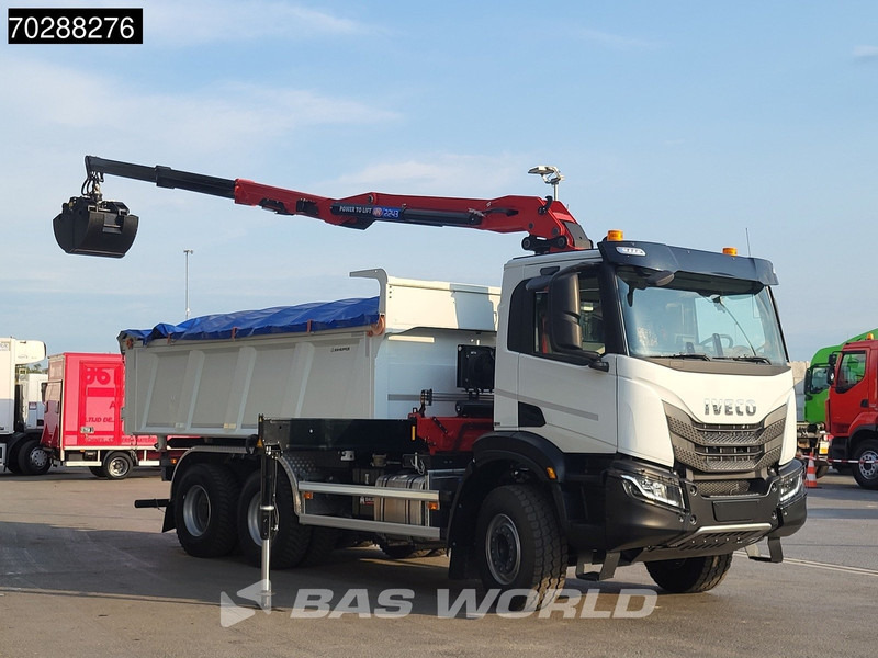 Iveco X-Way 480 6X4 NEW! HMF 2243Z-RCS Z-Crane kran 12m3 KH-Kipper Retarder Big-Axle - Kravas automašīna pašizgāzējs, Kravas auto ar manipulatoru: foto 3 Iveco X-Way 480 6X4 NEW! HMF 2243Z-RCS Z-Crane kran 12m3 KH-Kipper Retarder Big-Axle - Kravas automašīna pašizgāzējs, Kravas auto ar manipulatoru: foto 3