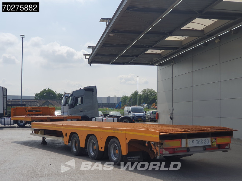 JANSSENS VT 39-3 3 axles Lenkachse RAMPS - Puspiekabe zema profila platforma: foto 2 JANSSENS VT 39-3 3 axles Lenkachse RAMPS - Puspiekabe zema profila platforma: foto 2