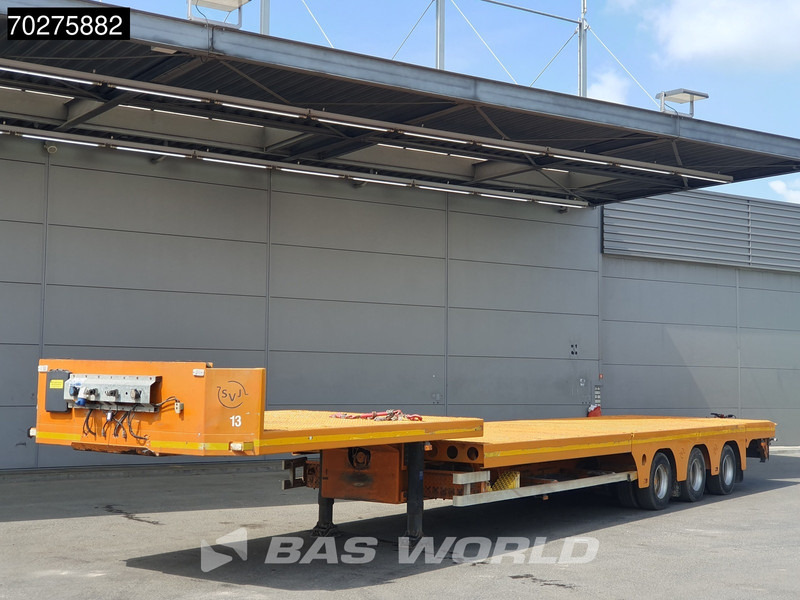 JANSSENS VT 39-3 3 axles Lenkachse RAMPS - Puspiekabe zema profila platforma: foto 1 JANSSENS VT 39-3 3 axles Lenkachse RAMPS - Puspiekabe zema profila platforma: foto 1