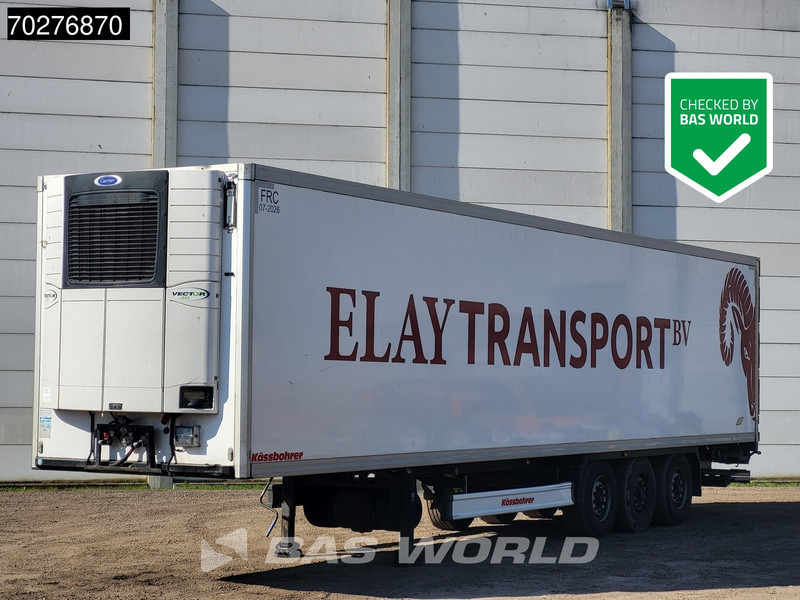 Kässbohrer Carrier Vector 1550 Tailgate TÜV 06/25 Liftachse LBW BPW - Puspiekabe refrižerators: foto 1 Kässbohrer Carrier Vector 1550 Tailgate TÜV 06/25 Liftachse LBW BPW - Puspiekabe refrižerators: foto 1