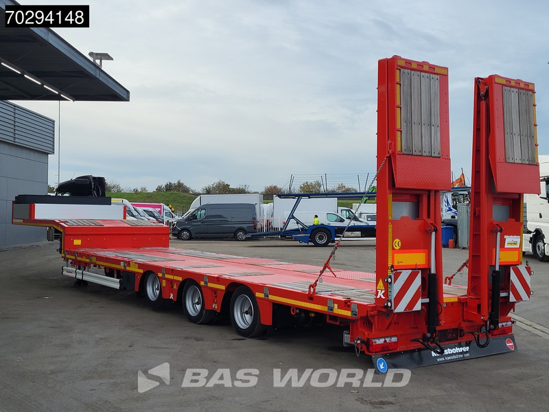 Kässbohrer LB3E 3 axles Steering+Lift Axle Extendable Ramps - Puspiekabe zema profila platforma: foto 3 Kässbohrer LB3E 3 axles Steering+Lift Axle Extendable Ramps - Puspiekabe zema profila platforma: foto 3