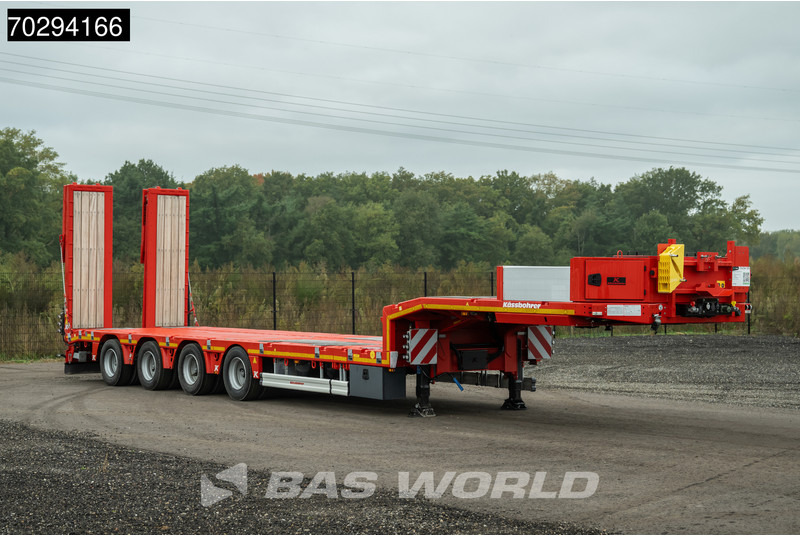 Kässbohrer LB4E 3 axles Extendable Ramps 1x Lift 3x Steering Axle - Puspiekabe zema profila platforma: foto 5 Kässbohrer LB4E 3 axles Extendable Ramps 1x Lift 3x Steering Axle - Puspiekabe zema profila platforma: foto 5