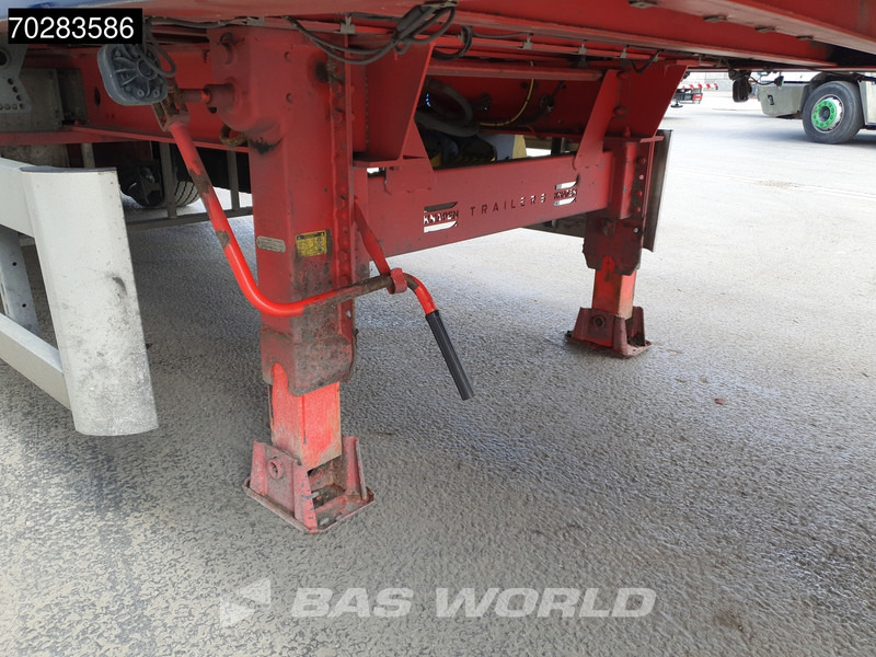 Puspiekabe kustīgās grīdas Knapen K200 3 axles LANG-LKW 10mm Lift Axle Very good condition: foto 13