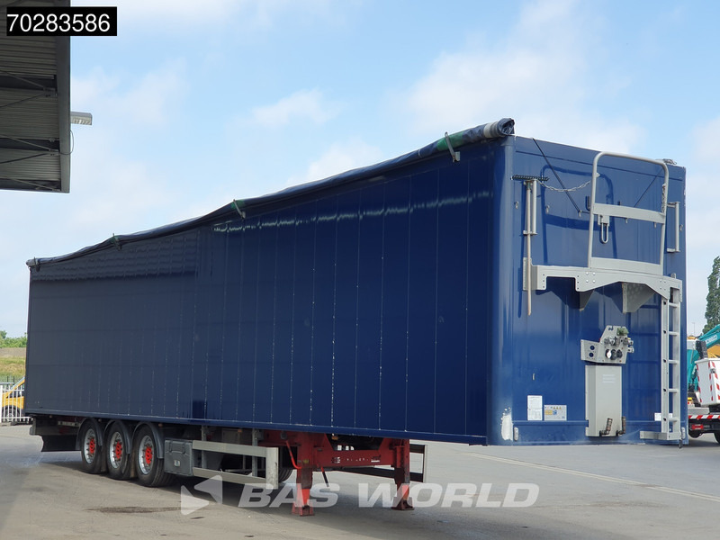 Puspiekabe kustīgās grīdas Knapen K200 3 axles LANG-LKW 10mm Lift Axle Very good condition: foto 5