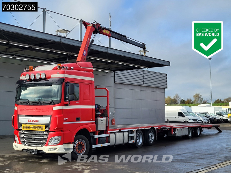 DAF XF 440 XF 6X2 NL-Truck Transporter APK HMF 900-K2 crane Winch Lift-Lenkachse Euro 6 - Kravas automašīna, Kravas auto ar manipulatoru: foto 1 DAF XF 440 XF 6X2 NL-Truck Transporter APK HMF 900-K2 crane Winch Lift-Lenkachse Euro 6 - Kravas automašīna, Kravas auto ar manipulatoru: foto 1