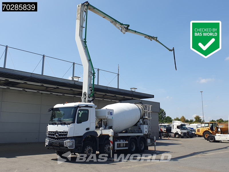 Mercedes-Benz Arocs 3243 8X4 9m3 Sermac Twinstar 4Z28 PUMI Steelsuspension Big-Axle Euro 6 - Kravas automašīna: foto 1 Mercedes-Benz Arocs 3243 8X4 9m3 Sermac Twinstar 4Z28 PUMI Steelsuspension Big-Axle Euro 6 - Kravas automašīna: foto 1