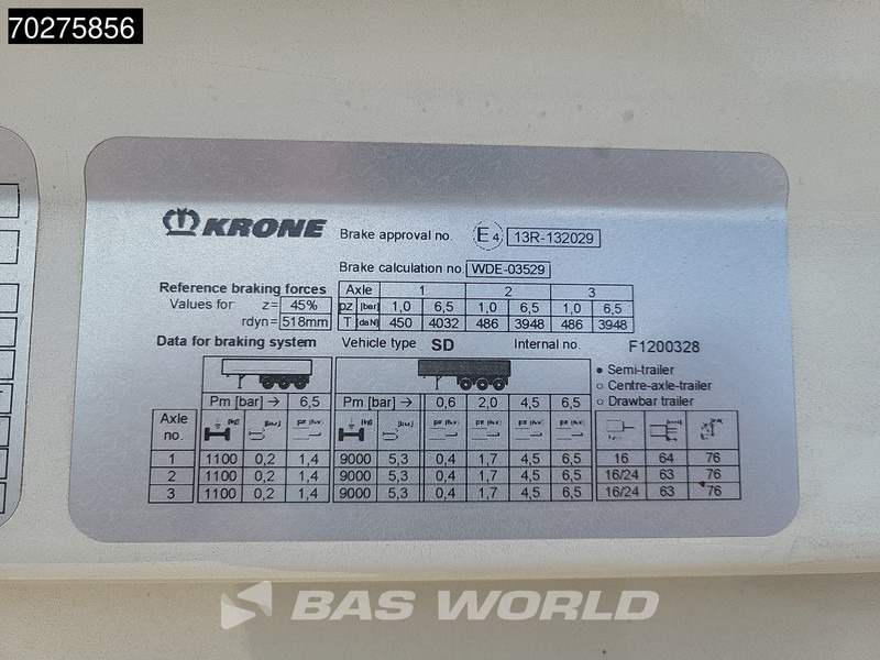 Jaunā Puspiekabe slēgtā virsbūve Krone SD NEW! Direkt-Verfugbar Liftachse: foto 19