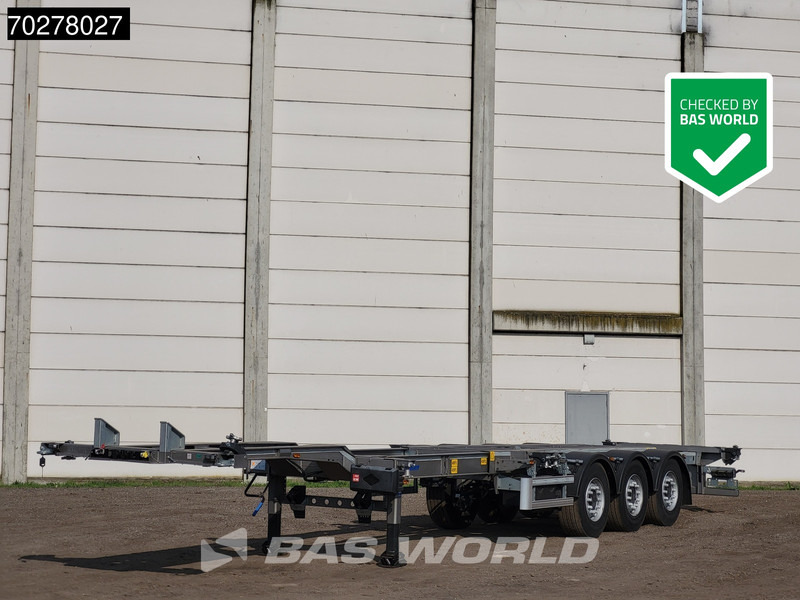 Lecitrailer SR3EC 3 axles UNUSED Liftachse Multi'45 - Puspiekabe noņemamā virsbūve/ Konteineru vedējs: foto 1 Lecitrailer SR3EC 3 axles UNUSED Liftachse Multi'45 - Puspiekabe noņemamā virsbūve/ Konteineru vedējs: foto 1