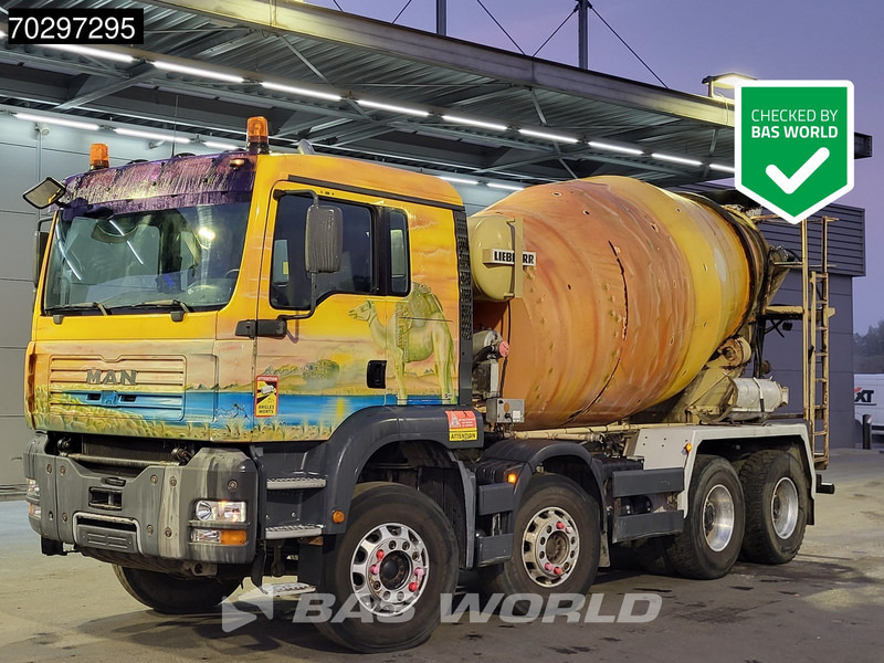 MAN 35.363 8X4 9m3 Liebherr mixer Big-Axle Steelsuspension Automatic Euro 3 - Betonvedējs: foto 1 MAN 35.363 8X4 9m3 Liebherr mixer Big-Axle Steelsuspension Automatic Euro 3 - Betonvedējs: foto 1