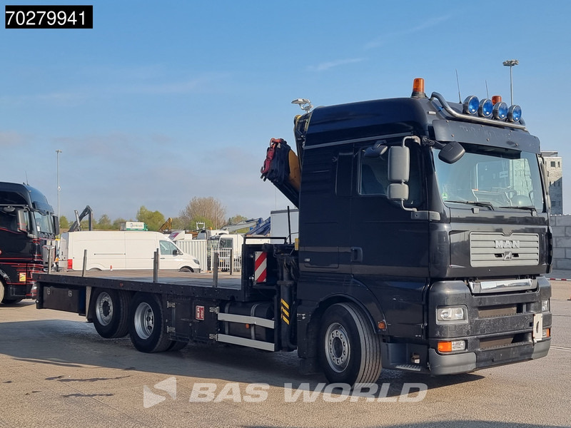 Bortu kravas automašīna/ Platforma, Kravas auto ar manipulatoru MAN TGA 26.430 6X2 Palfinger PK32080 Kran Crane Manual Liftachse Euro 4: foto 12