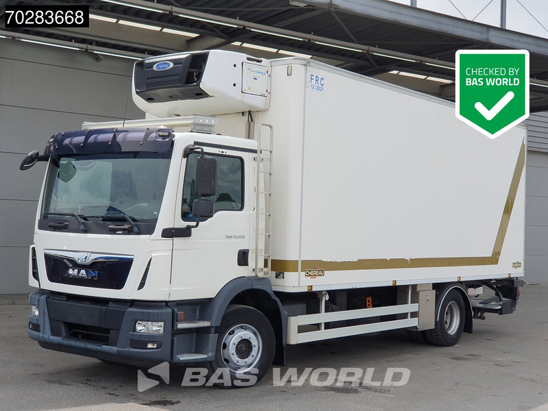 MAN TGM 15.250 4X2 Carrier Supra 850 Cooler Tailgate Euro 6 - Kravas automašīna refrižerators: foto 1 MAN TGM 15.250 4X2 Carrier Supra 850 Cooler Tailgate Euro 6 - Kravas automašīna refrižerators: foto 1