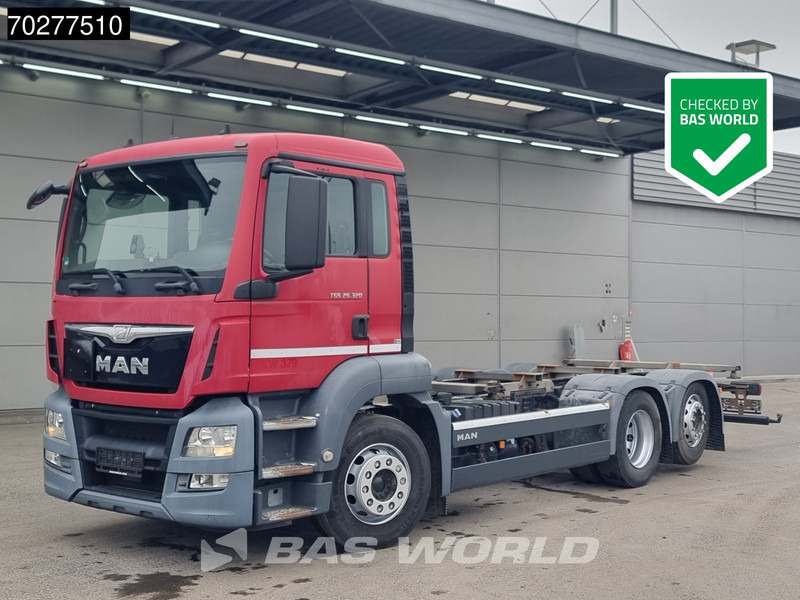 MAN TGS 26.320 6X2 BDF ADR Lift+lenkasche Automatic Euro 6 - Konteineru vedējs/ Kravas automašīna ar noņemamā virsbūve: foto 1 MAN TGS 26.320 6X2 BDF ADR Lift+lenkasche Automatic Euro 6 - Konteineru vedējs/ Kravas automašīna ar noņemamā virsbūve: foto 1