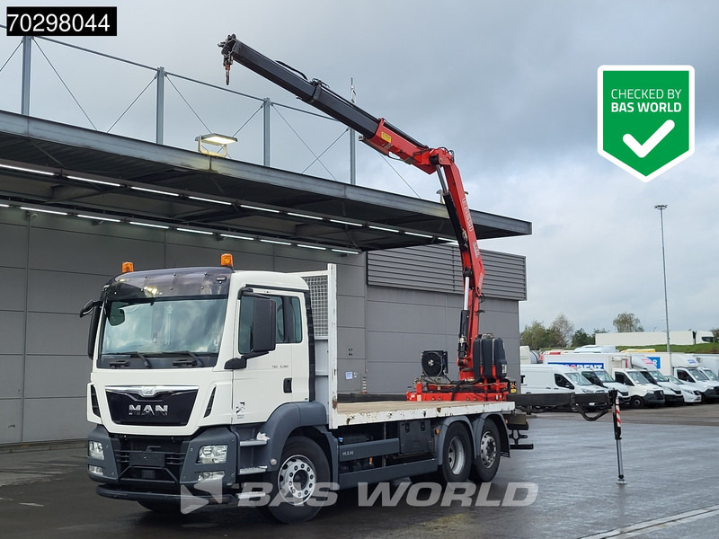MAN TGS 26.360 6X2 Fassi F135A.0.22 Lift-Axle Euro 6 - Bortu kravas automašīna/ Platforma, Kravas auto ar manipulatoru: foto 1 MAN TGS 26.360 6X2 Fassi F135A.0.22 Lift-Axle Euro 6 - Bortu kravas automašīna/ Platforma, Kravas auto ar manipulatoru: foto 1