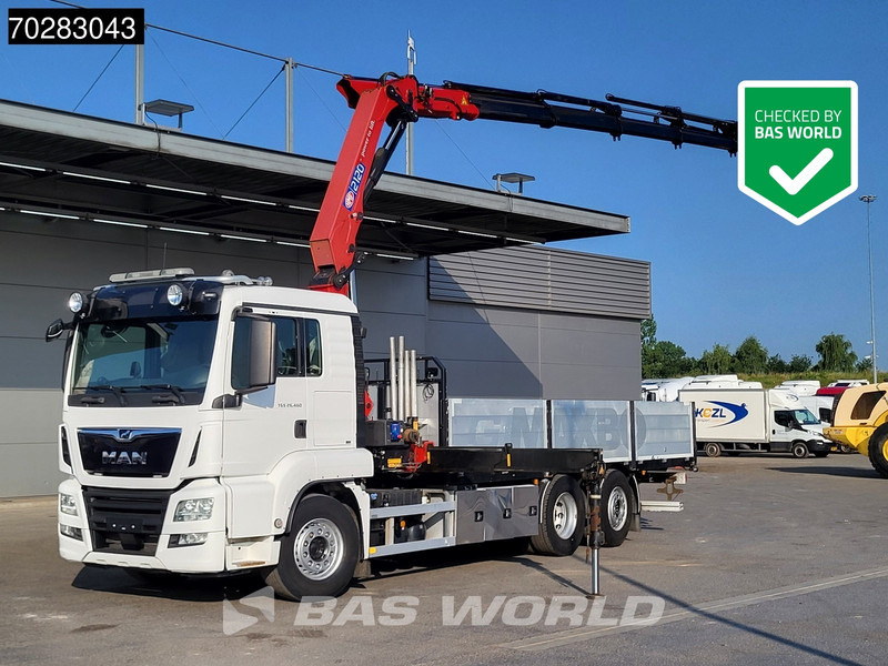 MAN TGS 26.460 TGS 6X2 Retarder HMF 2120K 6x Extensions Crane Kran Navi Euro 6 - Bortu kravas automašīna/ Platforma, Kravas auto ar manipulatoru: foto 1 MAN TGS 26.460 TGS 6X2 Retarder HMF 2120K 6x Extensions Crane Kran Navi Euro 6 - Bortu kravas automašīna/ Platforma, Kravas auto ar manipulatoru: foto 1