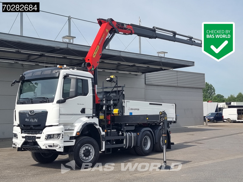 MAN TGS 28.520 6X4 Palfinger PK24001 SLD 5 Kran 2-way tipper Retarder Big-Axle Liftachse Euro 6 - Kravas automašīna pašizgāzējs, Kravas auto ar manipulatoru: foto 1 MAN TGS 28.520 6X4 Palfinger PK24001 SLD 5 Kran 2-way tipper Retarder Big-Axle Liftachse Euro 6 - Kravas automašīna pašizgāzējs, Kravas auto ar manipulatoru: foto 1