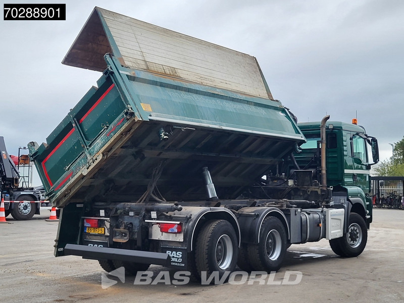 Kravas automašīna pašizgāzējs, Kravas auto ar manipulatoru MAN TGS 33.440 TGS 6X6 NL-Truck 12m3 Jansen Tipper HMF 1643 Crane Steering-Axle Big-Axle Automatic Euro 6: foto 13