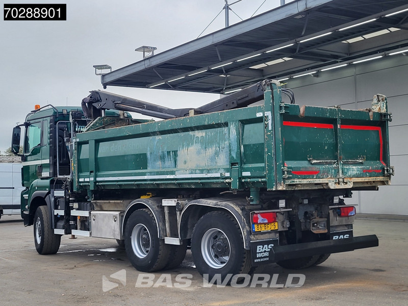 Kravas automašīna pašizgāzējs, Kravas auto ar manipulatoru MAN TGS 33.440 TGS 6X6 NL-Truck 12m3 Jansen Tipper HMF 1643 Crane Steering-Axle Big-Axle Automatic Euro 6: foto 15