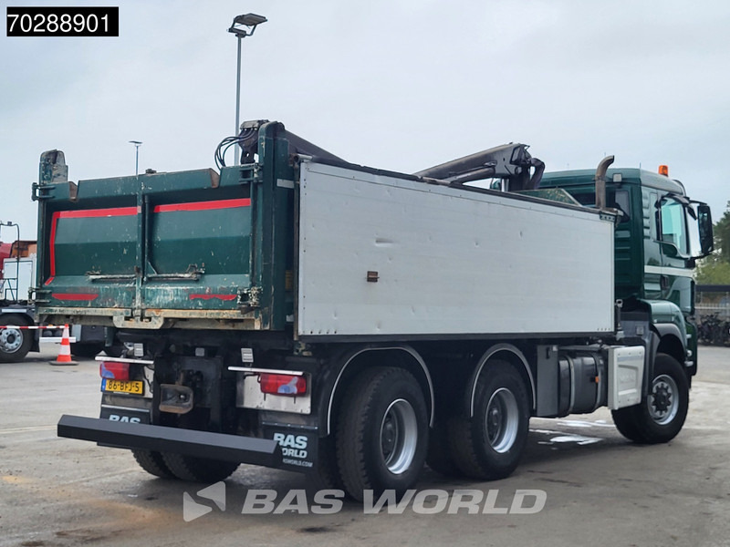 Kravas automašīna pašizgāzējs, Kravas auto ar manipulatoru MAN TGS 33.440 TGS 6X6 NL-Truck 12m3 Jansen Tipper HMF 1643 Crane Steering-Axle Big-Axle Automatic Euro 6: foto 17