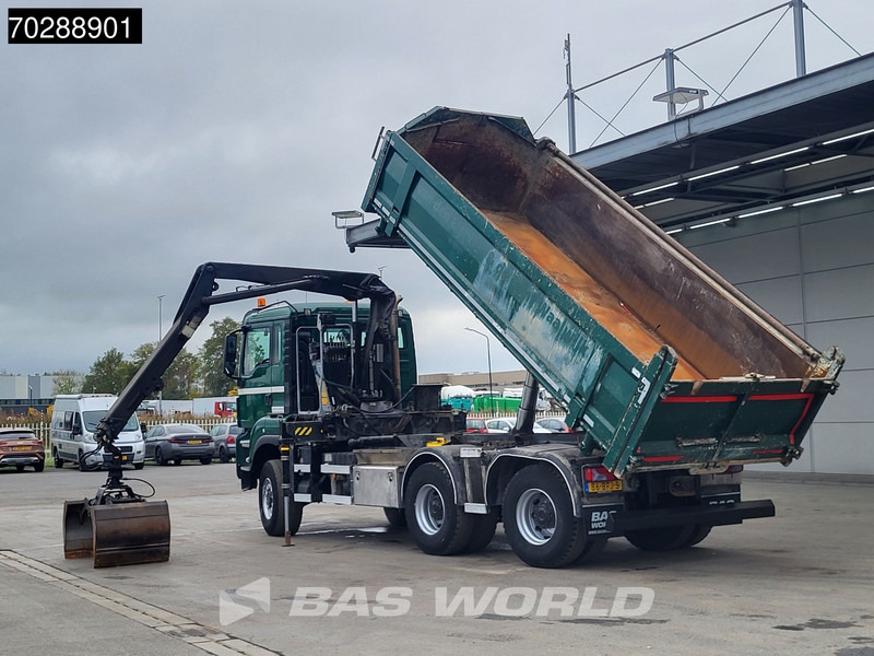 Kravas automašīna pašizgāzējs, Kravas auto ar manipulatoru MAN TGS 33.440 TGS 6X6 NL-Truck 12m3 Jansen Tipper HMF 1643 Crane Steering-Axle Big-Axle Automatic Euro 6: foto 10