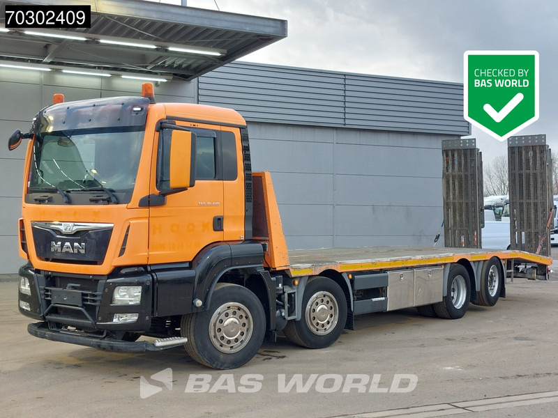 MAN TGS 35.400 8X2 Machine transporter Hydraulic Ramps Winch Lift+Steering Axle Euro 6 - Autovedējs: foto 1 MAN TGS 35.400 8X2 Machine transporter Hydraulic Ramps Winch Lift+Steering Axle Euro 6 - Autovedējs: foto 1