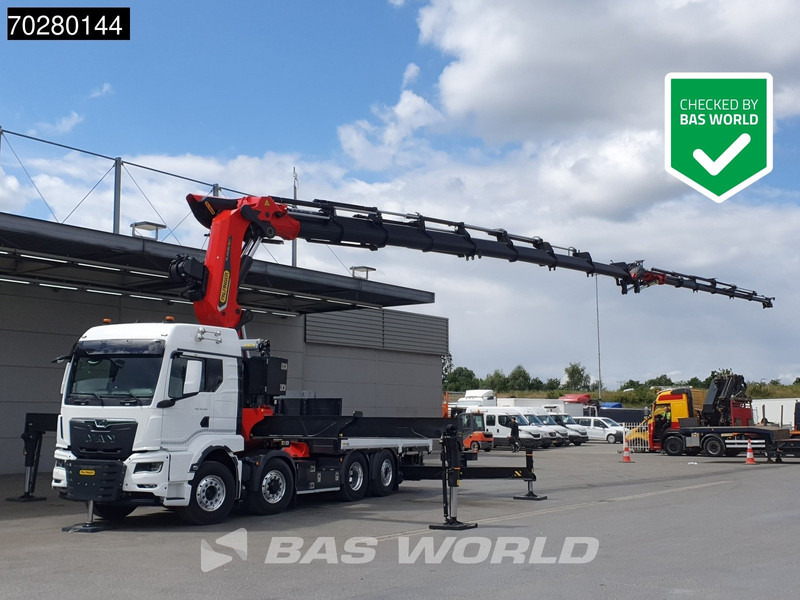 MAN TGS 35.520 8X4 Palfinger PK135.002 TEC 7 Kran Crane Hydrodrive Lift+steering axle Navi LED Euro 6 - Bortu kravas automašīna/ Platforma, Kravas auto ar manipulatoru: foto 1 MAN TGS 35.520 8X4 Palfinger PK135.002 TEC 7 Kran Crane Hydrodrive Lift+steering axle Navi LED Euro 6 - Bortu kravas automašīna/ Platforma, Kravas auto ar manipulatoru: foto 1