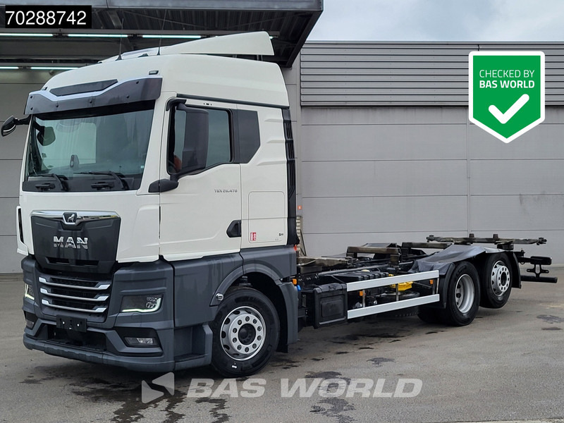 MAN TGX 26.470 6X2 Retarder BDF Standairco Lift-Axle Automatic LED Euro 6 - Konteineru vedējs/ Kravas automašīna ar noņemamā virsbūve: foto 1 MAN TGX 26.470 6X2 Retarder BDF Standairco Lift-Axle Automatic LED Euro 6 - Konteineru vedējs/ Kravas automašīna ar noņemamā virsbūve: foto 1
