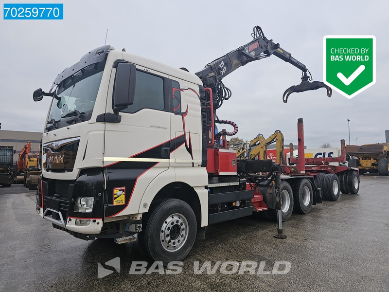 MAN TGX 26.580 6X4 Jonsered 2490 HolzKran Retarder Hiab Crane Big-Axle Euro 6 - Kokvedējs, Kravas auto ar manipulatoru: foto 1 MAN TGX 26.580 6X4 Jonsered 2490 HolzKran Retarder Hiab Crane Big-Axle Euro 6 - Kokvedējs, Kravas auto ar manipulatoru: foto 1