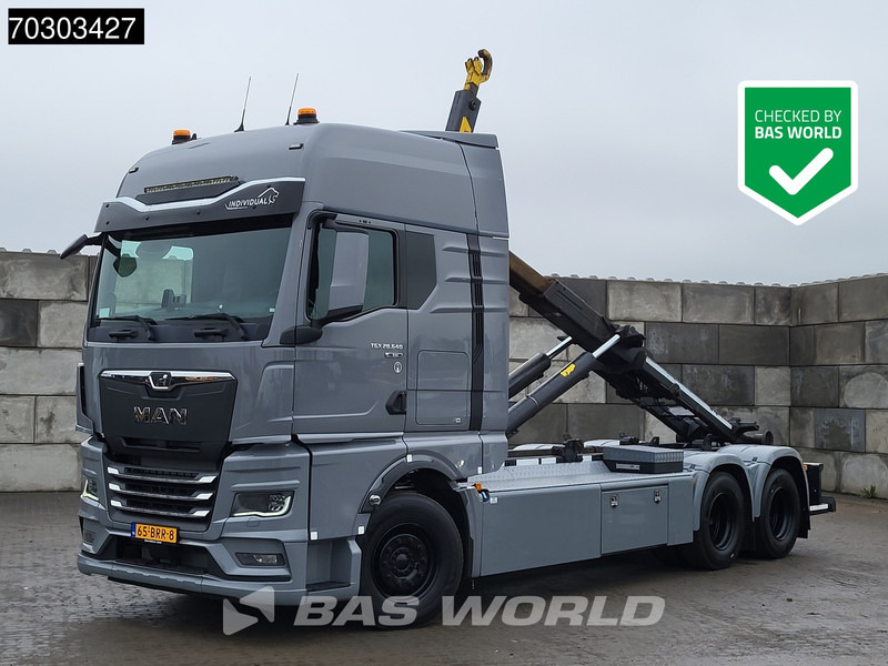MAN TGX 28.640 TGX 6X2 NL-Truck APK Hyva 26-60-S containersystem Lift-axle Automatic Euro 6 - Pacēlājs ar āķi: foto 1 MAN TGX 28.640 TGX 6X2 NL-Truck APK Hyva 26-60-S containersystem Lift-axle Automatic Euro 6 - Pacēlājs ar āķi: foto 1
