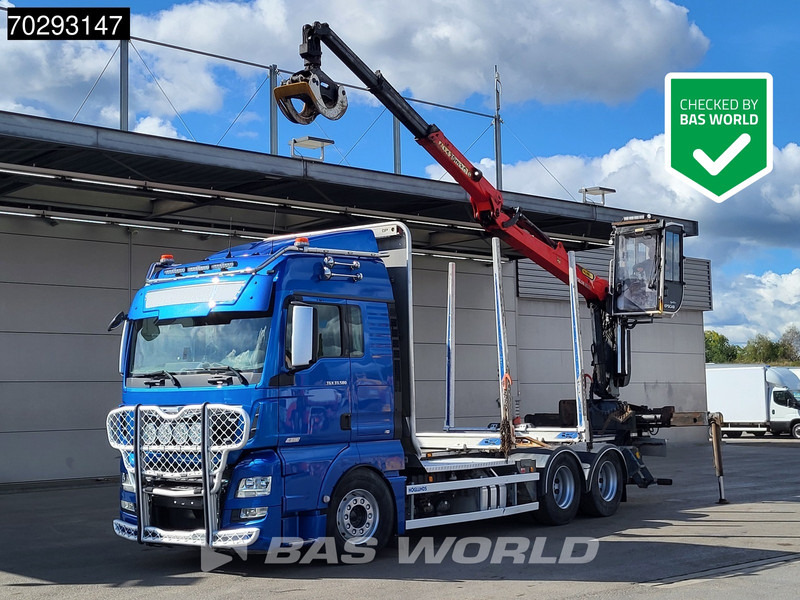 MAN TGX 33.580 TGX 6X4 Palfinger Epsilon Wood crane Holztransport Retarder Navi Xenon Euro 6 - Kokvedējs, Kravas auto ar manipulatoru: foto 1 MAN TGX 33.580 TGX 6X4 Palfinger Epsilon Wood crane Holztransport Retarder Navi Xenon Euro 6 - Kokvedējs, Kravas auto ar manipulatoru: foto 1
