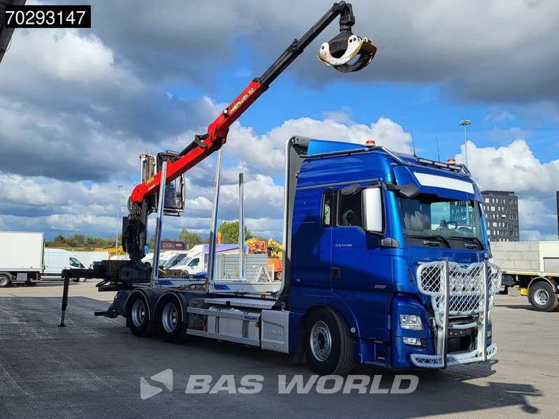 MAN TGX 33.580 TGX 6X4 Palfinger Epsilon Wood crane Holztransport Retarder Navi Xenon Euro 6 - Kokvedējs, Kravas auto ar manipulatoru: foto 3 MAN TGX 33.580 TGX 6X4 Palfinger Epsilon Wood crane Holztransport Retarder Navi Xenon Euro 6 - Kokvedējs, Kravas auto ar manipulatoru: foto 3