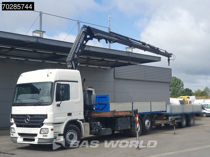 Mercedes-Benz Actros 2532 6X2 Fassi F330D3 Crane Kran Lift+steering Axle 3-Pedals Euro 3 - Bortu kravas automašīna/ Platforma, Kravas auto ar manipulatoru: foto 5 Mercedes-Benz Actros 2532 6X2 Fassi F330D3 Crane Kran Lift+steering Axle 3-Pedals Euro 3 - Bortu kravas automašīna/ Platforma, Kravas auto ar manipulatoru: foto 5