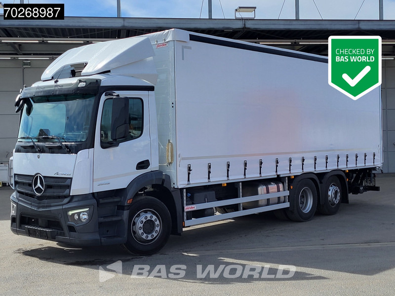 Mercedes-Benz Actros 2532 6X2 NEW 2000kg Ladebordwand Navi Lenkachse Euro 6 - Kravas automašīna ar tentu: foto 1 Mercedes-Benz Actros 2532 6X2 NEW 2000kg Ladebordwand Navi Lenkachse Euro 6 - Kravas automašīna ar tentu: foto 1