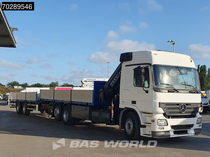 Mercedes-Benz Actros 2532 6X2 Truck + Trailer Fassi F330D3 Crane Kran 3-Pedals Euro 3 - Bortu kravas automašīna/ Platforma, Kravas auto ar manipulatoru: foto 3 Mercedes-Benz Actros 2532 6X2 Truck + Trailer Fassi F330D3 Crane Kran 3-Pedals Euro 3 - Bortu kravas automašīna/ Platforma, Kravas auto ar manipulatoru: foto 3